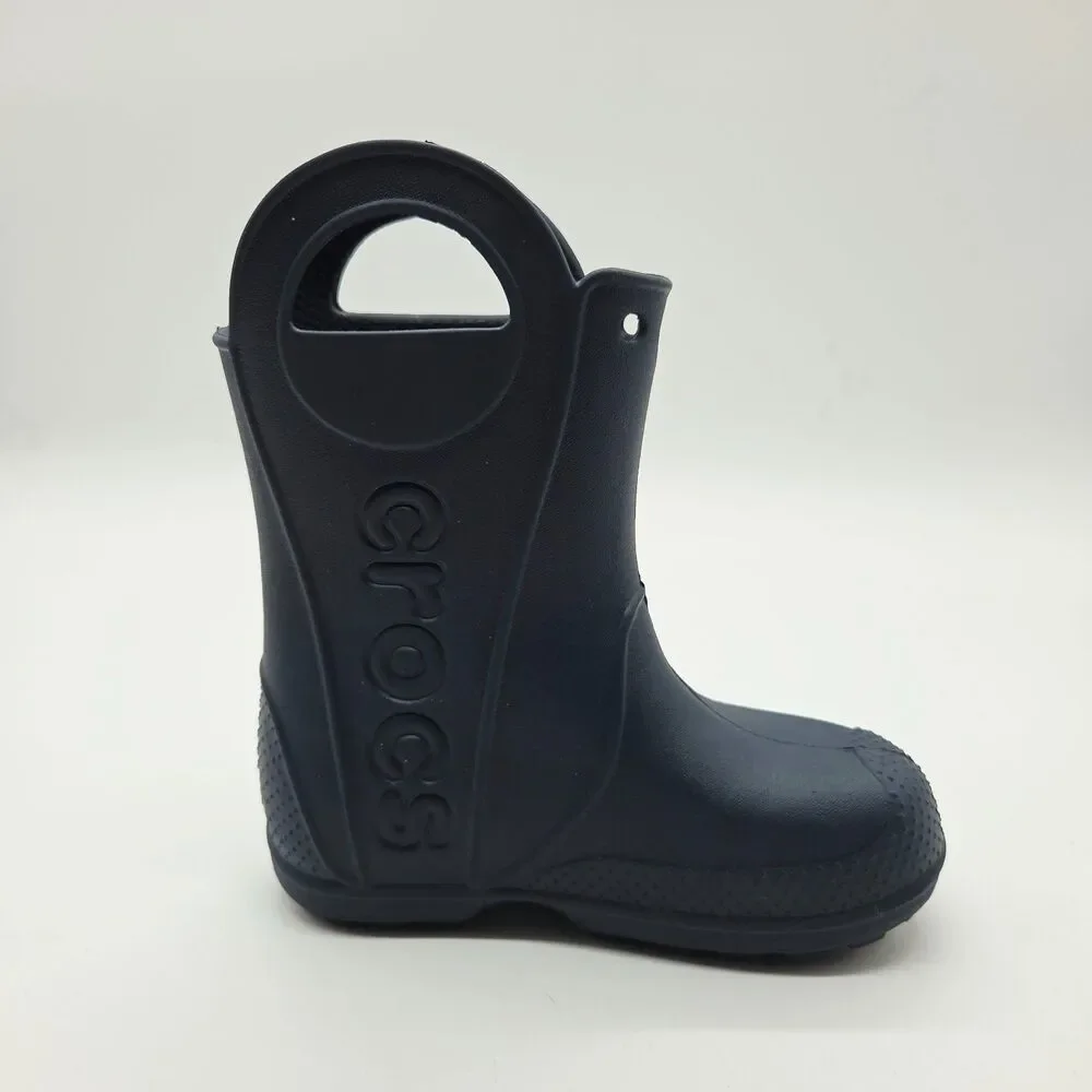 Crocs Toddler Handle It Rain Boots Navy Size 10c